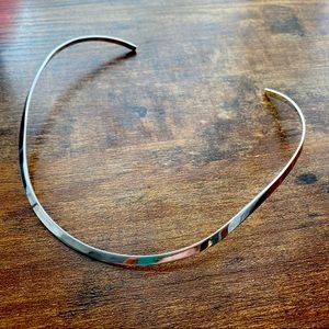 Beautiful Sterling Silver Cuff Necklace/Choker